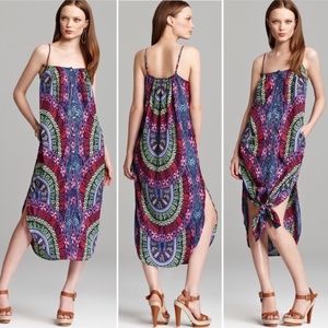 Mara Hoffman Button Down Midi Dress Medicine Wheel Print